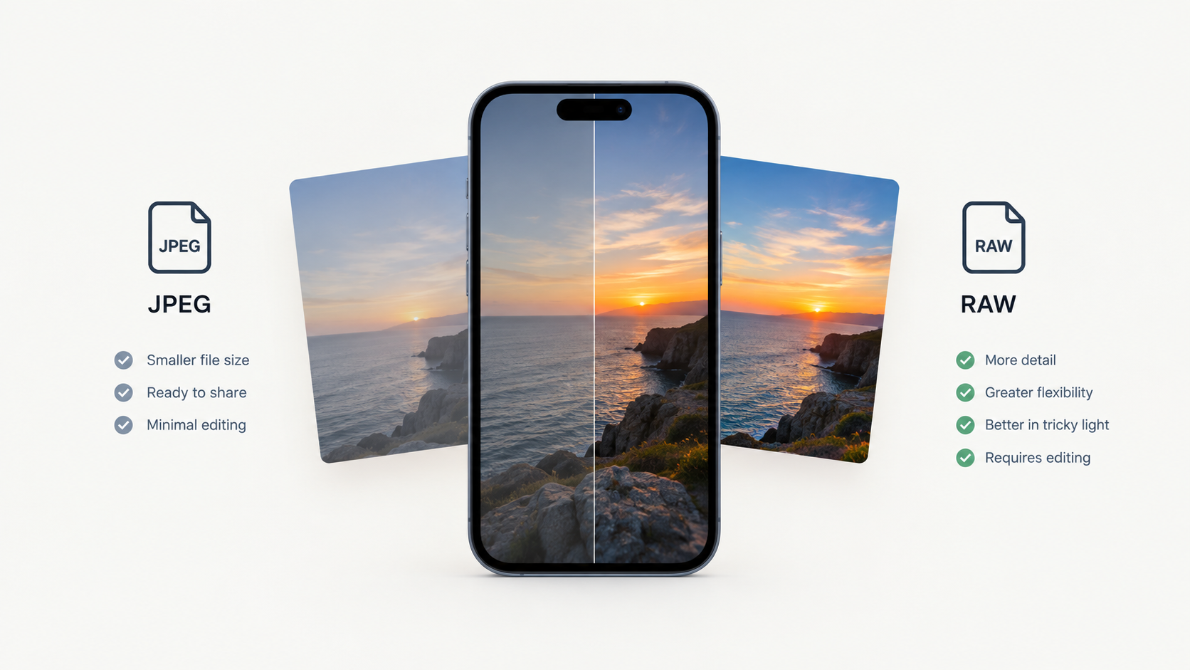 RAW vs JPEG on a Phone: The Real Difference
